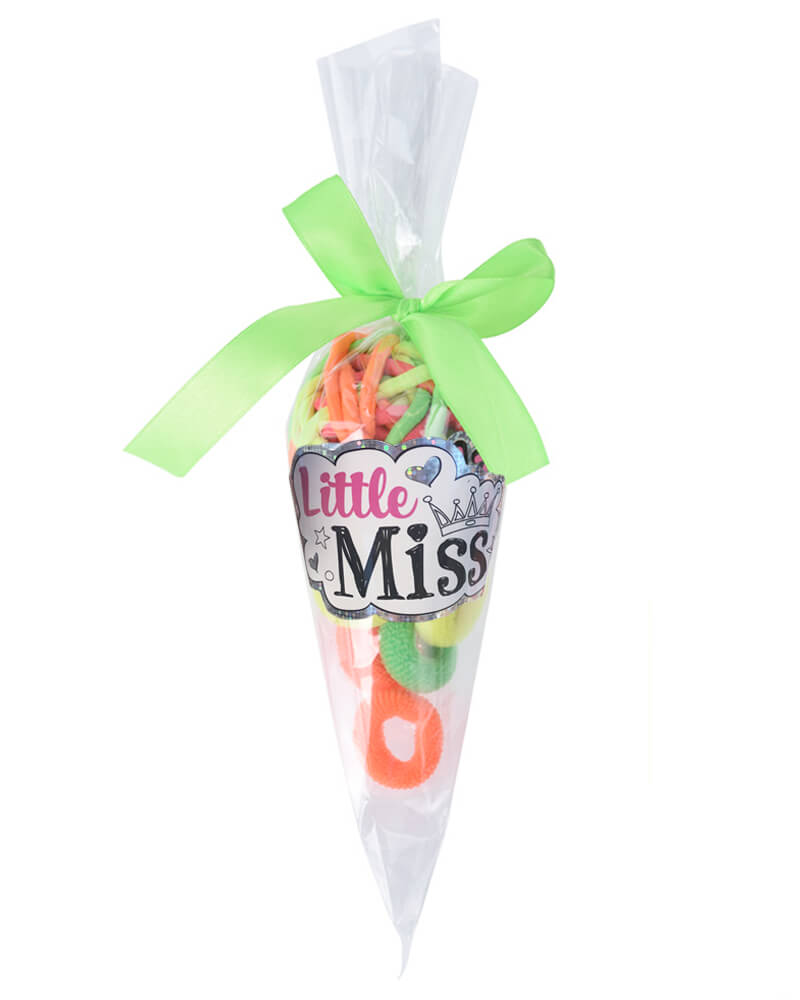 Eleganza Little Miss Hair Elastics Green   30 stk.