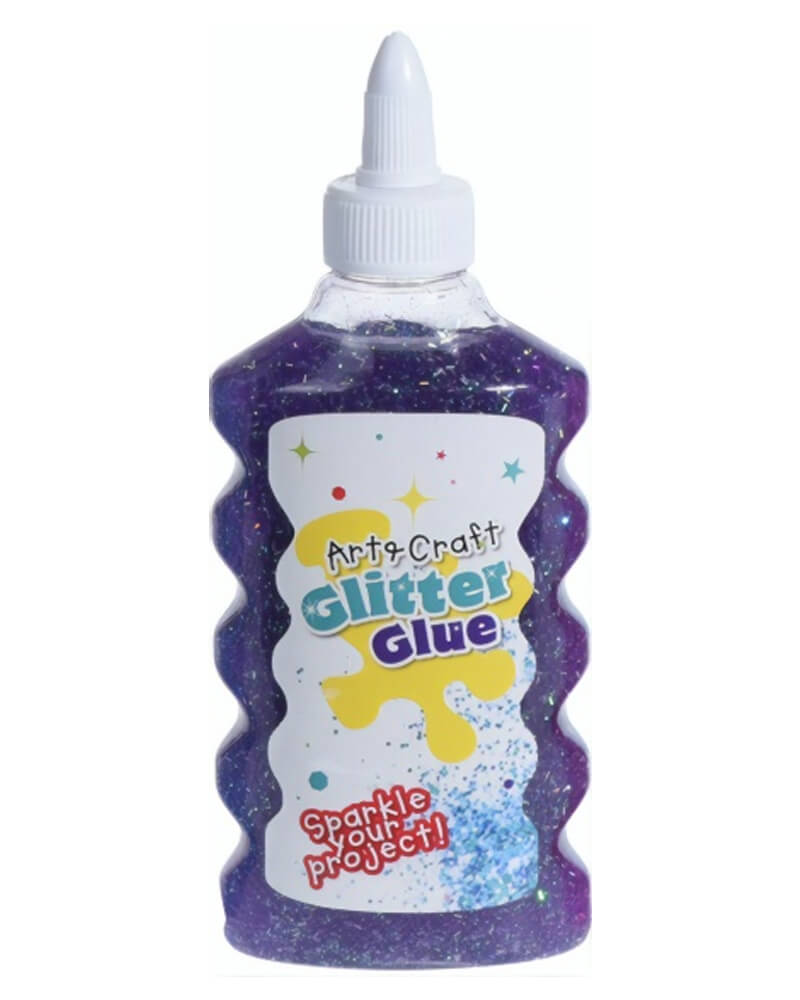 Krea Glitter Glue Purple 180 ml