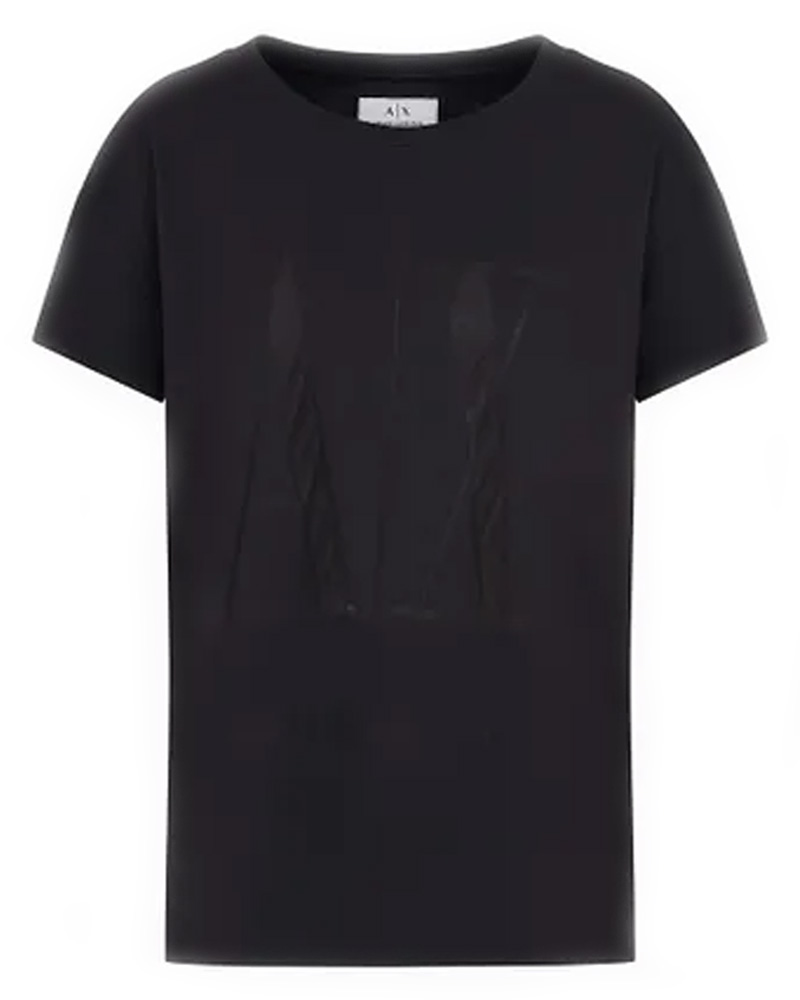 Armani Exchange Icon Period Kvinna T-Shirt Svart M