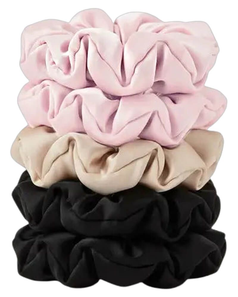 Yuaia 5-pak Soft Satin Scrunchies Medium Blush 5 stk.