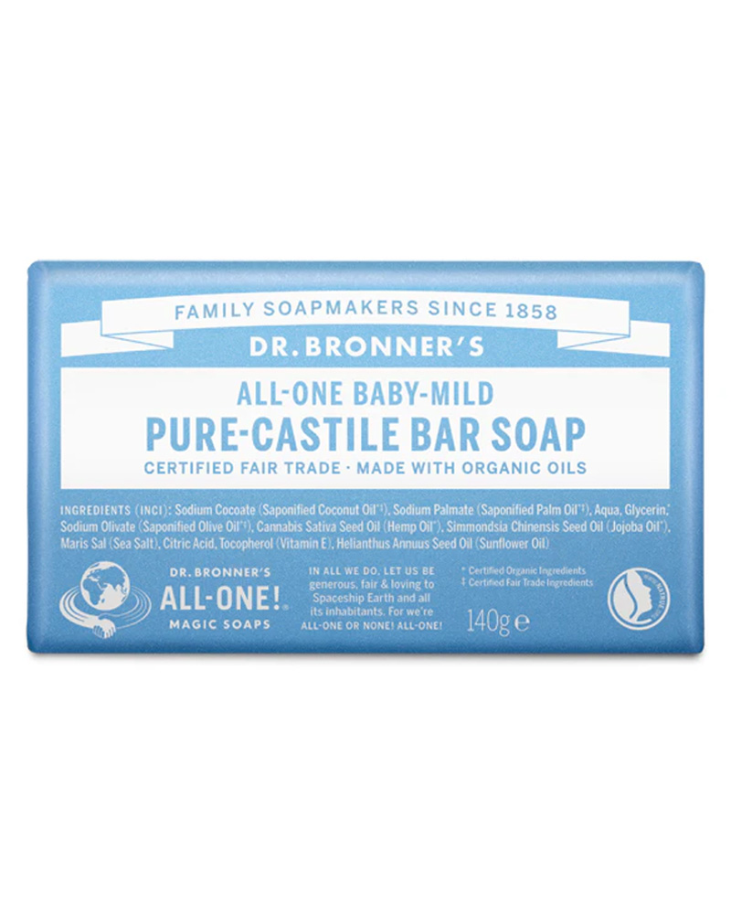 Alternativ bild 0 för Dr. Bronner's BarSoap Neutral-Mild  140 g