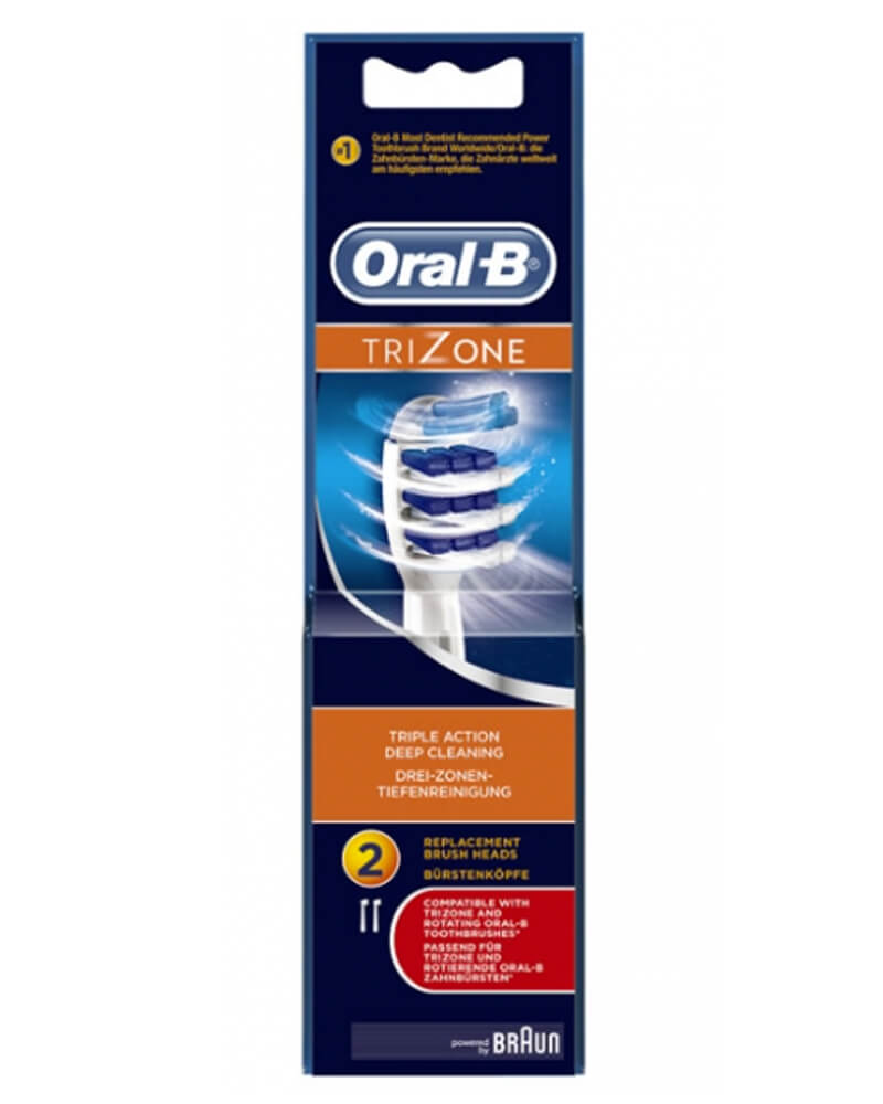Oral B Trizone Triple Action Deep Cleaning Replacement Brush Heads   2 stk.