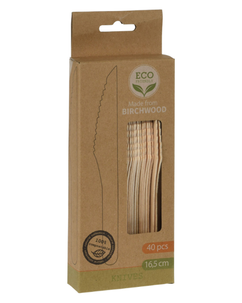 Excellent Houseware Birchwood Knives   40 stk.