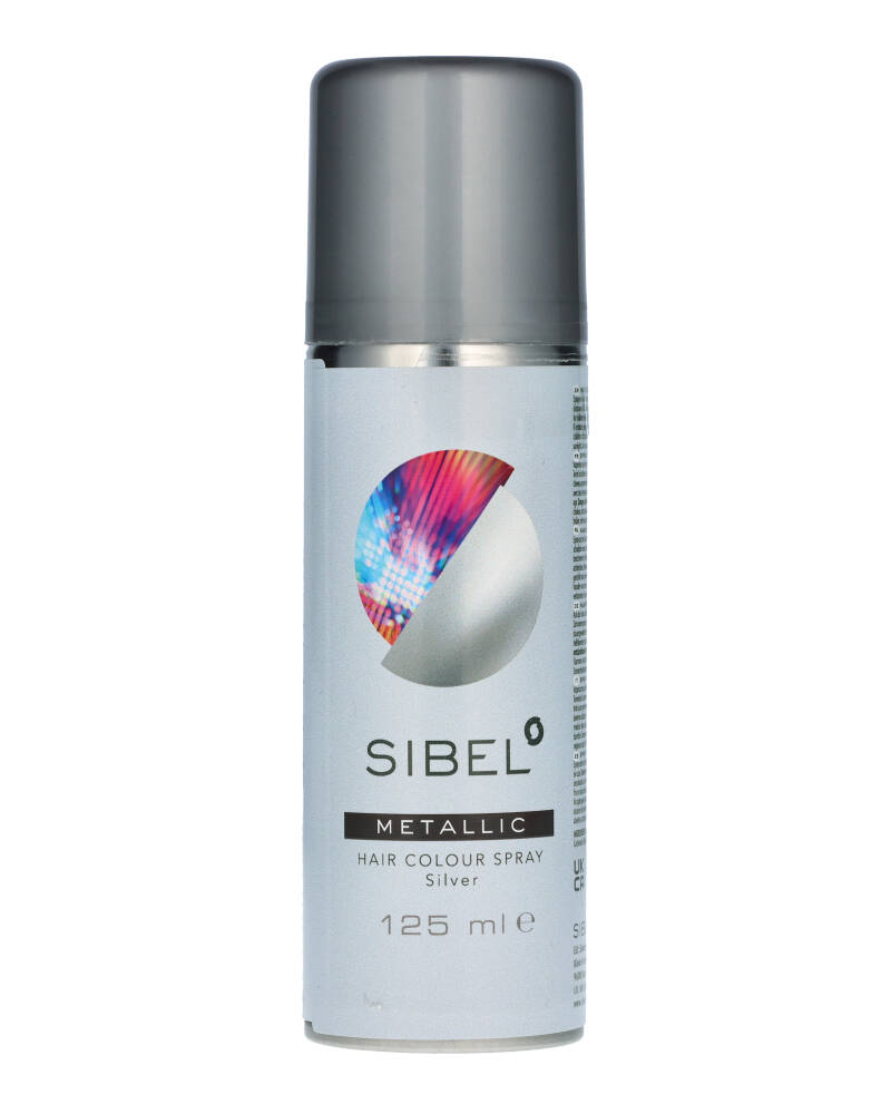 Sibel Metallic Hair Colour Spray Silver 125 ml