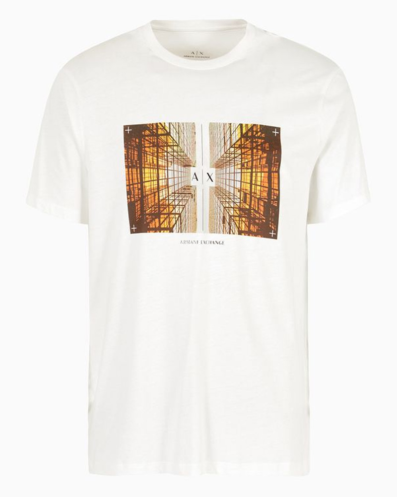 Armani Exchange Men T-Shirt Hvid Str. XL