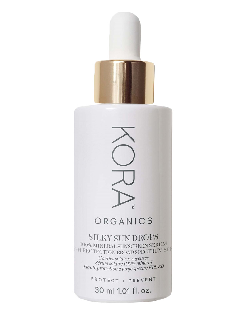 Kora Organics Silky Sun Drops 100% Mineral Sunscreen Serum SPF30 30 ml