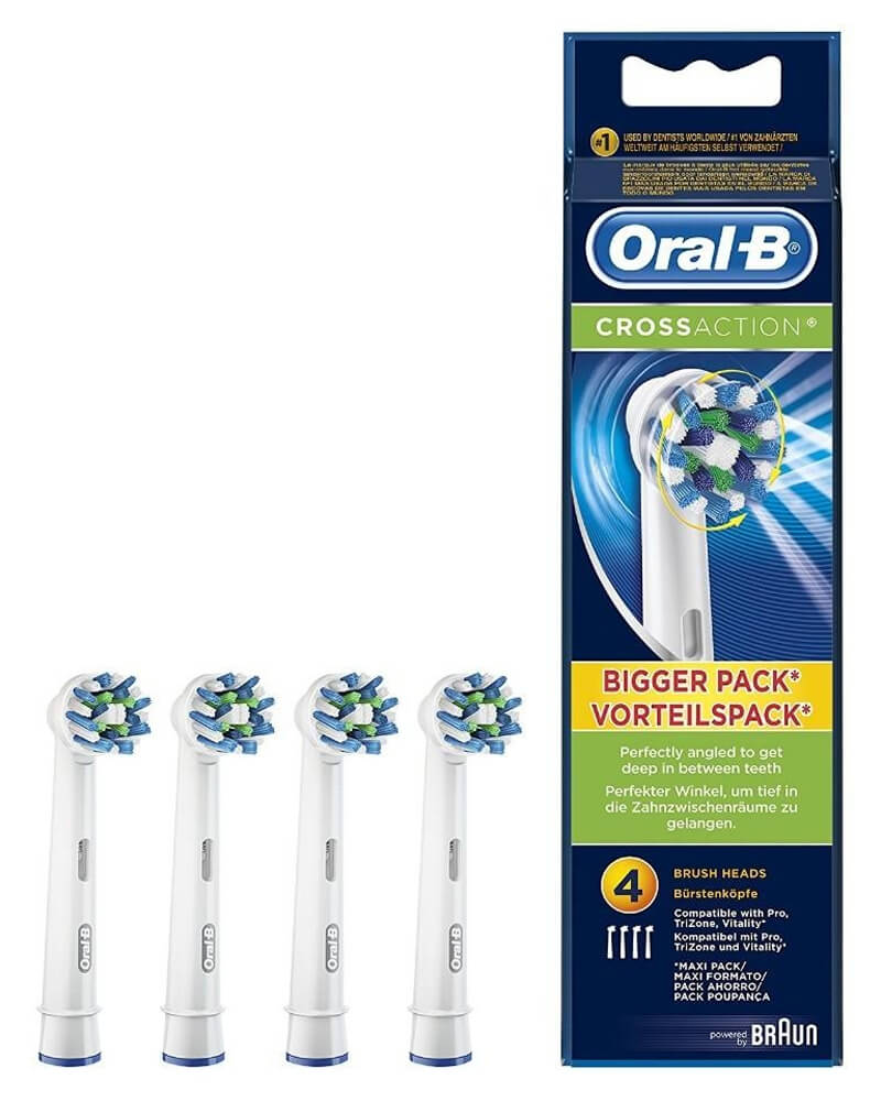 Produktfoto för Oral B CrossAction 4pak Børstehoveder