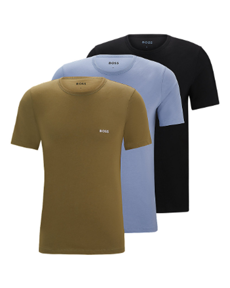 Hugo Boss 3-Pack Crew Neck T-Shirt Cotton Str. XL 3 stk.