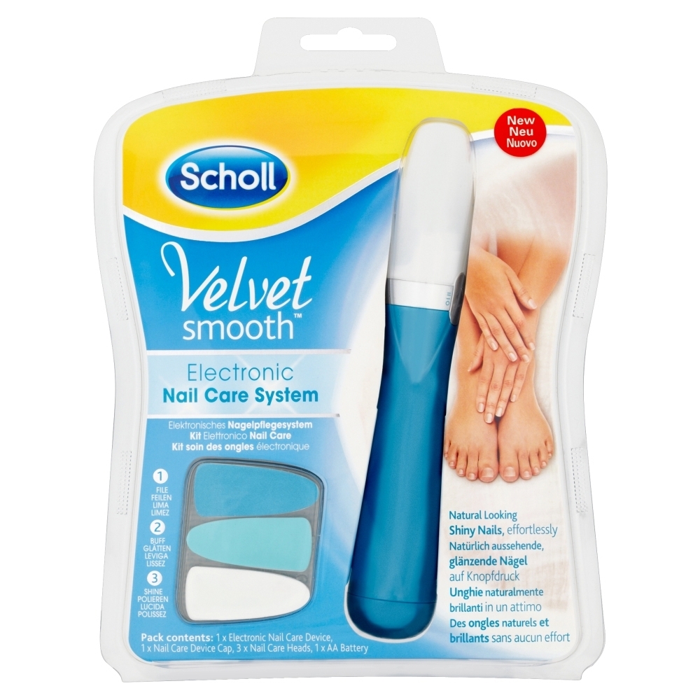 Scholl Velvet Smooth – Electronic Nail Care System – Blå