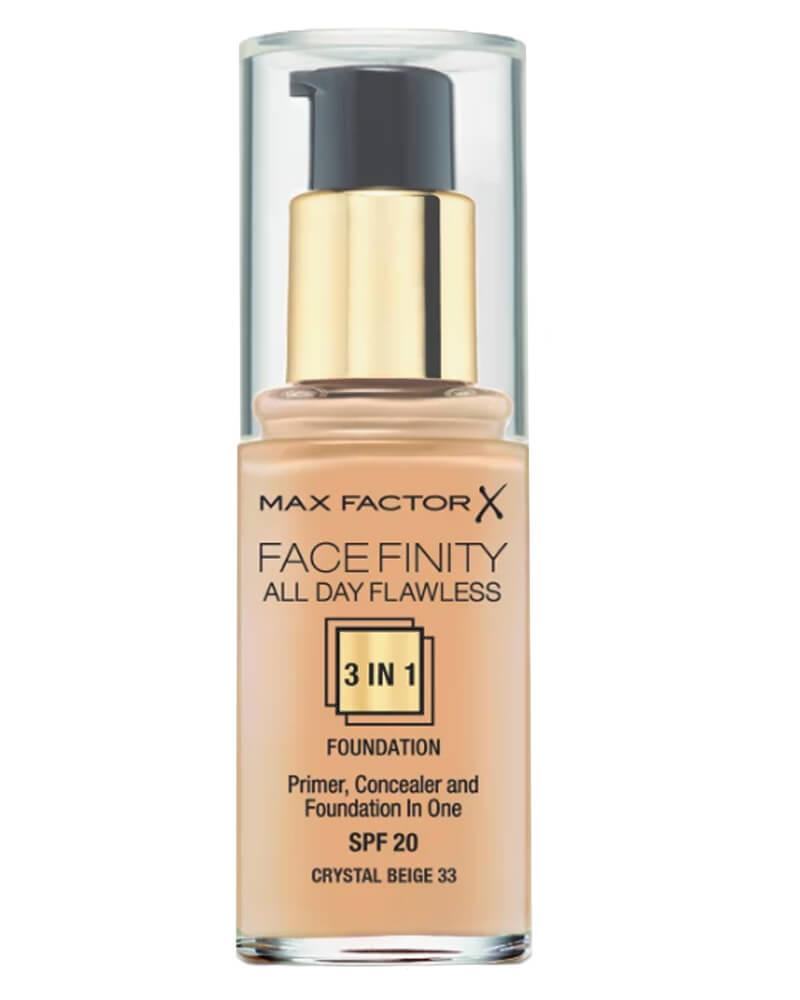Produktfoto för Max Factor Facefinity 3-in-1 Foundation Crystal Beige 33 30 ml