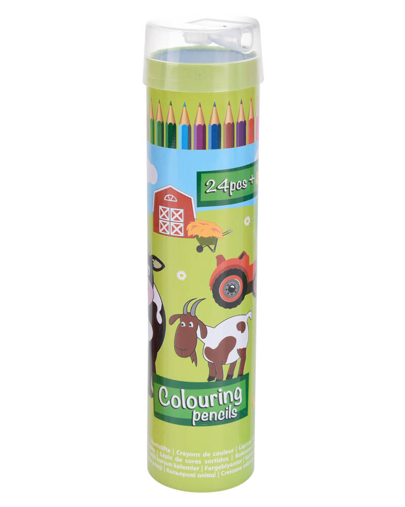 Krea Colouring Pencils Green Box 24 stk.