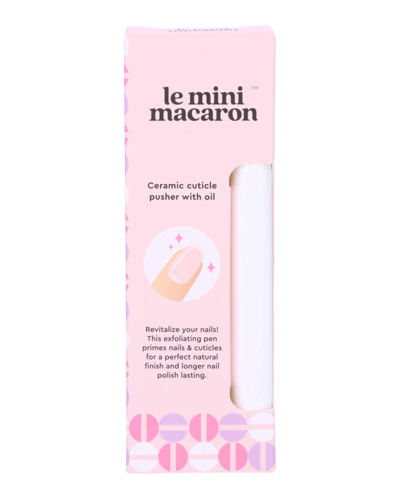 Le Mini Macaron Ceramic Cuticle Care Tool With Oil 1 ml