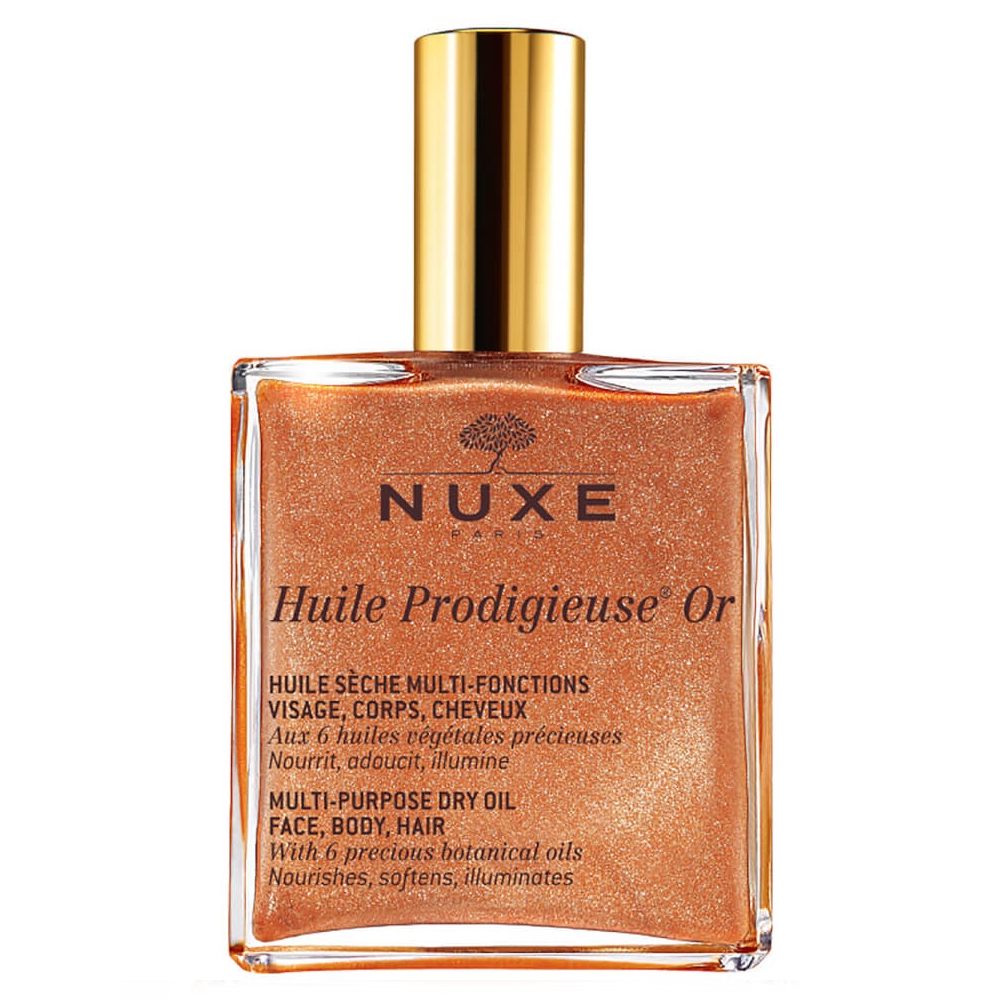 Produktfoto för Nuxe Huile Prodigieuse Or Multi-Purpose Dry Oil Face Body Hair (Shimmer) 50 ml