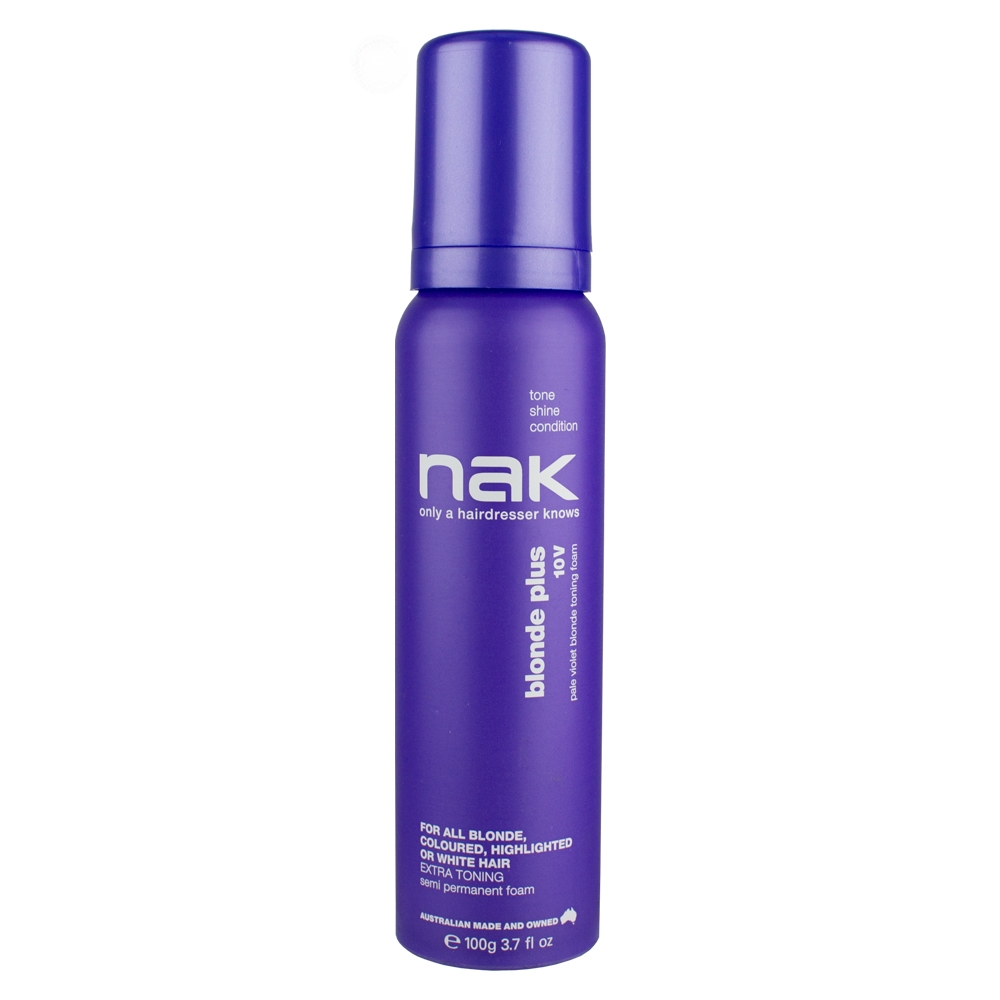 NAK Blonde Plus 10V pale violet blonde toning foam (U) 100 g