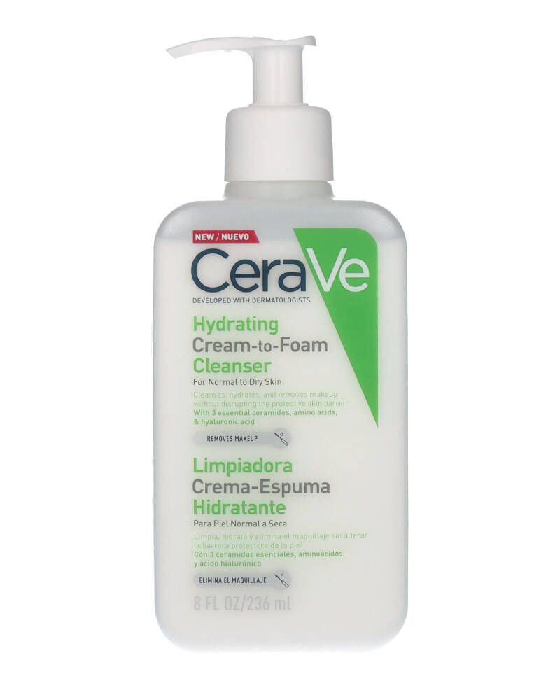 CeraVe Hydrating Cream-To-Foam Cleanser 236 ml 114343