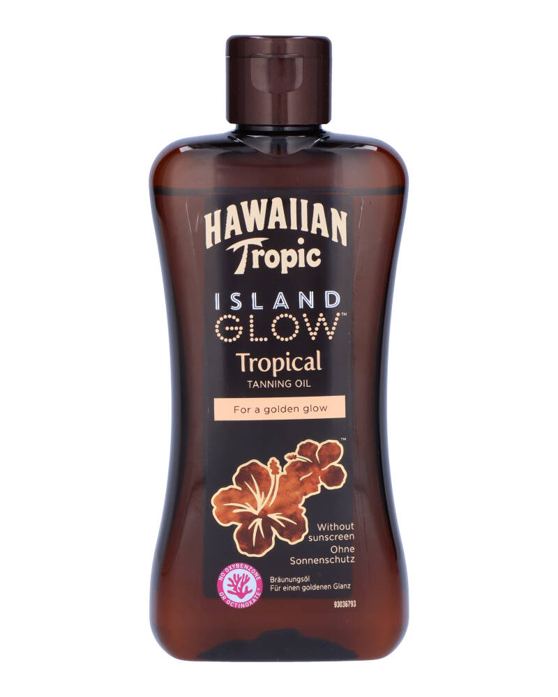 Hawaiian Tropic Island Glow Tropical Tanning Oil For a Golden Glow 200 ml