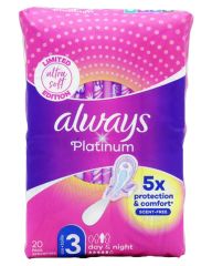 Always Platinum Day & Night sanitary pads with wings
