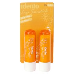 Idento Lip Sunstick, Aloe Vera + UV Filter 2pak (Orange) 