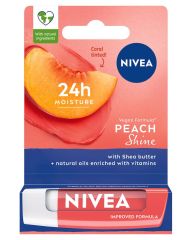 Nivea Peach Shine Caring Lip Balm