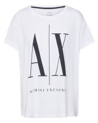 Armani Exchange Icon Period Kvinna T-Shirt Vit S