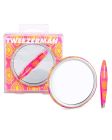 Tweezerman Pincet Mini Moroccan Oasis + Lommespejl
