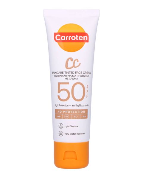 Carroten CC Suncare Tinted Face Cream SPF 50