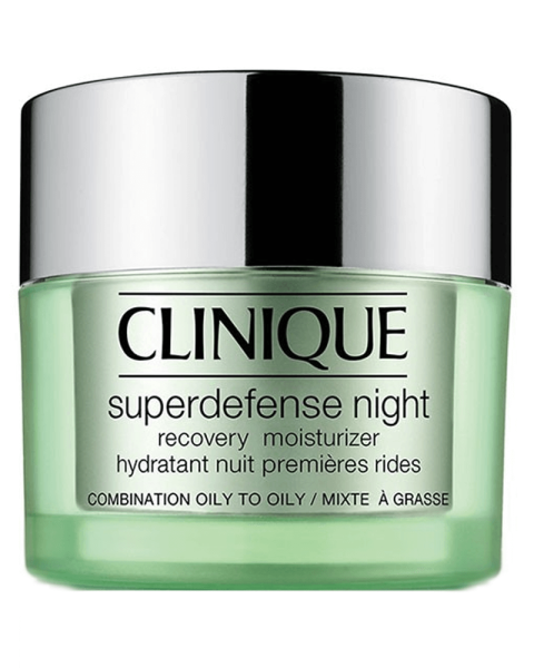 Clinique Super Defense Night Recovery Moisturizer 3-4 Combination Oily To Oily