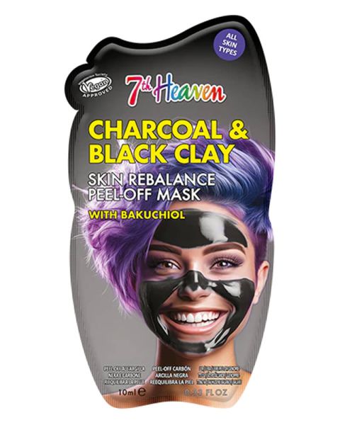 7th Heaven Charcoal & Black Clay Skin Rebalance Peel-Off Mask