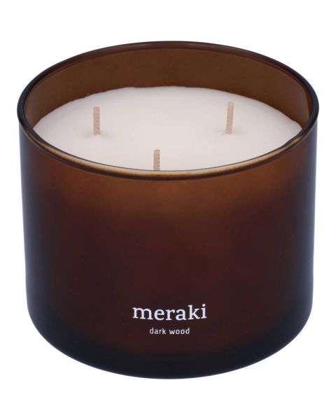 Meraki Scented Candle Dark Wood
