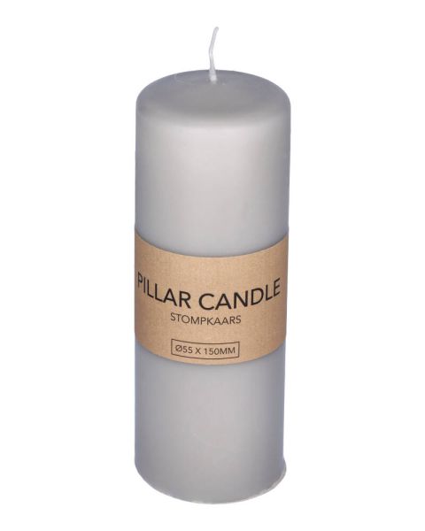 Excellent Houseware Pillar Candle Grey 55 x 150 mm Excellent Houseware Pillar Candle Grey 55 x 150 mm