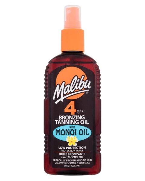 Malibu Bronzing Tanning Oil SPF 4 With Monoi Oil