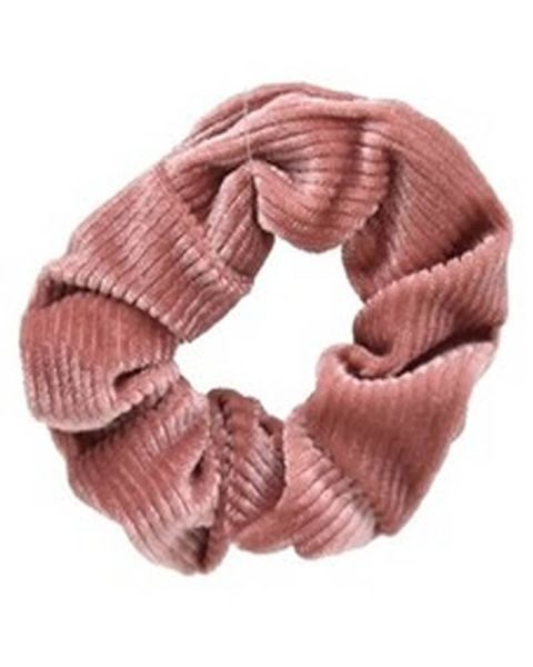 Eleganza Hår elastik Rosa Velur
