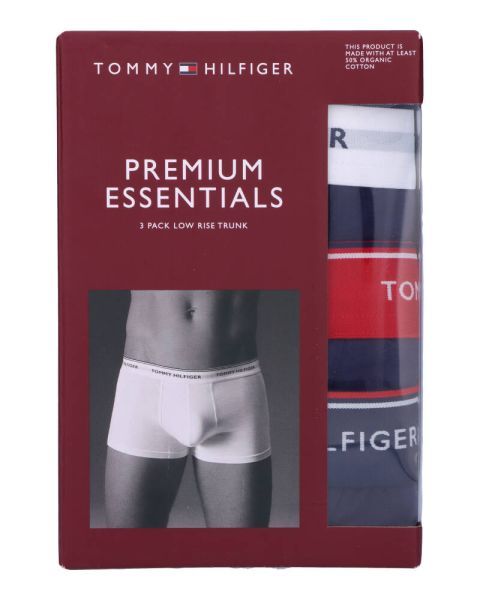 Tommy Hilfiger Premium Essentials Low Rise Trunk 3-Pack Navy Str. L Tommy Hilfiger Premium Essentials Low Rise Trunk 3-Pack Navy Str. L