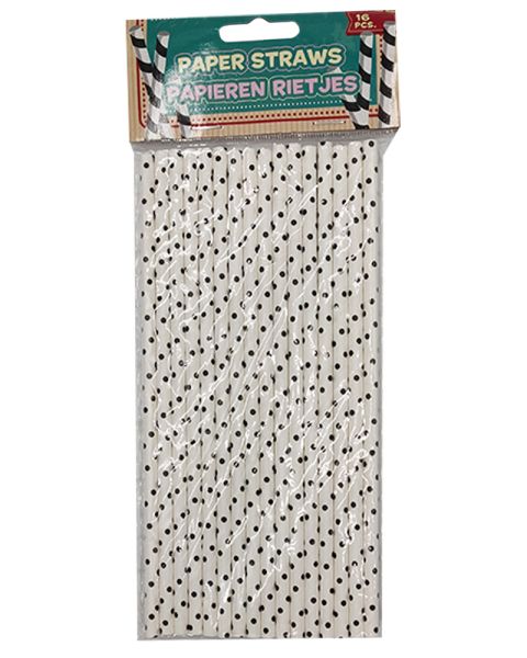 Party Collection Paper Straw Dots