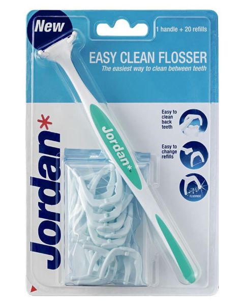 Jordan Easy Clean Flosser Green Jordan Easy Clean Flosser Green