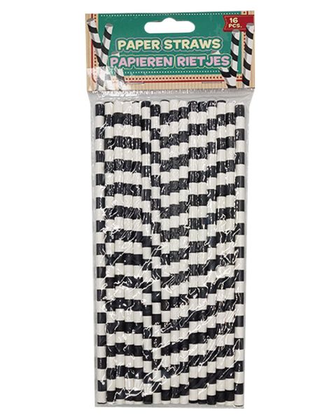 Party Collection Paper Straw Check