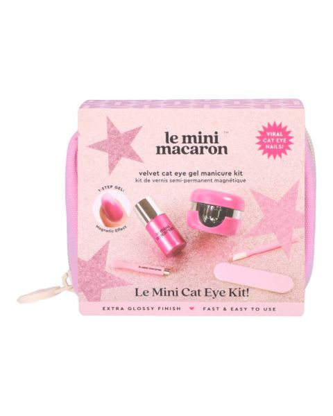 Le Mini Macaron Velvet Cat Eye Get Manicure Kit