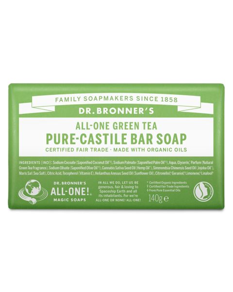Dr. Bronner's Pure-Castile Bar Soap Green Tea