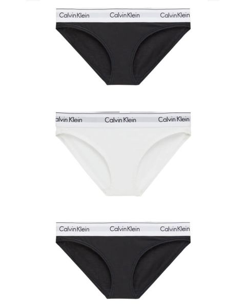 Calvin Klein Bikini Briefs 3-pack Black/White - S