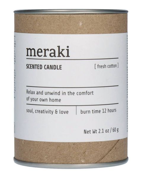 Meraki Scented Candle Fresh Cotton (U)