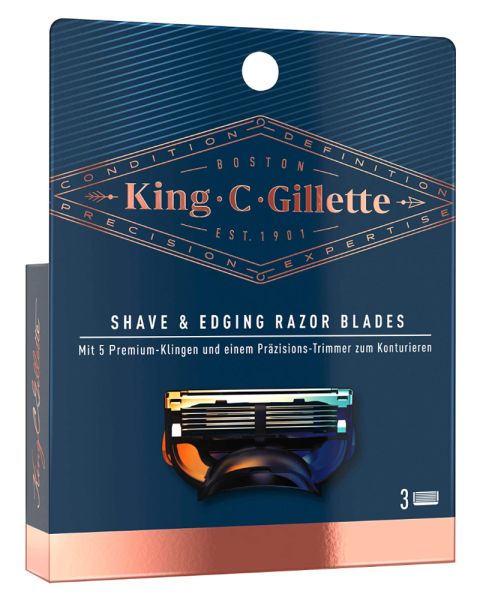 Gillette King Shave & Edging Razor Blades Gillette King Shave & Edging Razor Blades