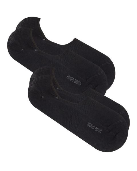 Boss Hugo Boss 2-pack Shoeliner Finest Soft Cotton Black Size 39-40