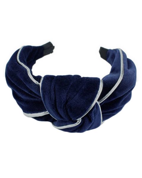 Everneed Velour Head Band Navy Blue/Silver (U) Everneed Velour Head Band Navy Blue/Silver (U)