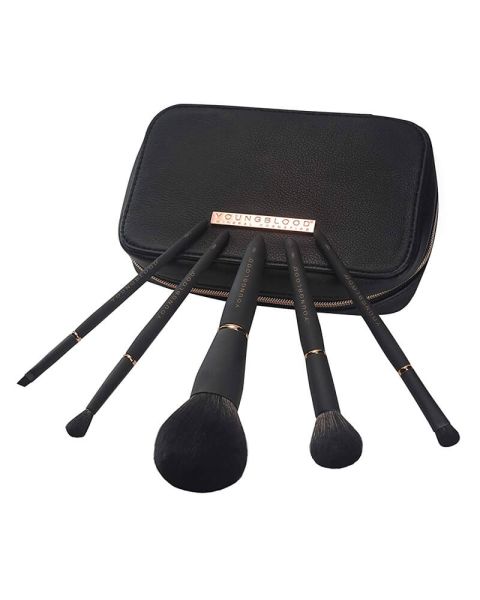 Youngblood Jet Set 5 Pcs Makeup Brush Kit Youngblood Jet Set 5 Pcs Makeup Brush Kit