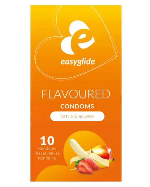 EasyGlide Flavoured Condoms Strawberry Mango Banana