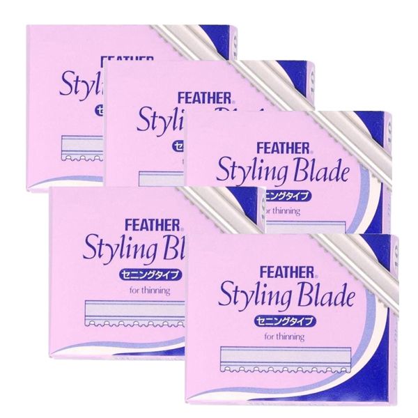 Feather Styling Blade For Thinning TG-10 50stk ref P001082 Feather Styling Blade For Thinning TG-10 50stk ref P001082