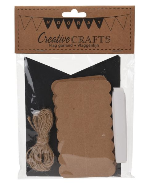 Party Collection Flag Garland Black 1