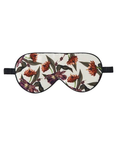 Fan Palm Cream Hibiscus 100% Mulberry Silk Sleeping Mask Fan Palm Cream Hibiscus 100% Mulberry Silk Sleeping Mask