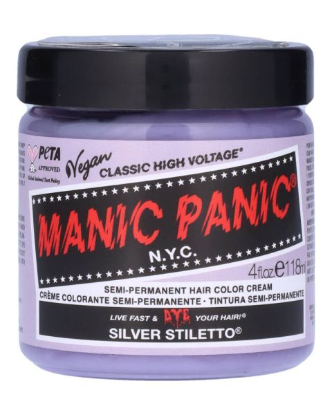 Manic Panic Semi-Permanent Color Cream Silver Stiletto Manic Panic Semi-Permanent Color Cream Silver Stiletto