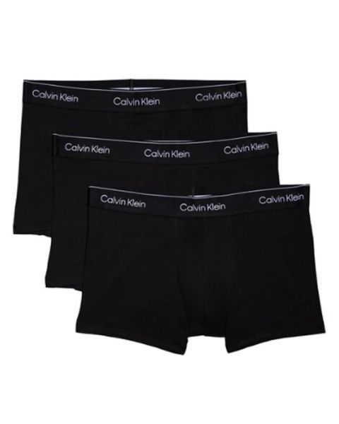 Calvin Klein Extra-Soft Cotton Stretch Shorty Trunks 3-Pak Sort Str. XL Calvin Klein Extra-Soft Cotton Stretch Shorty Trunks 3-Pak Sort Str. XL